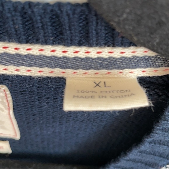 Weatherproof Vintage dark navy holiday sweater XL - Picture 3 of 5